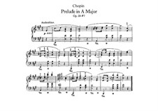 No.7 In A Major (Preludes, Op.28) By F. Chopin - Free Download On.