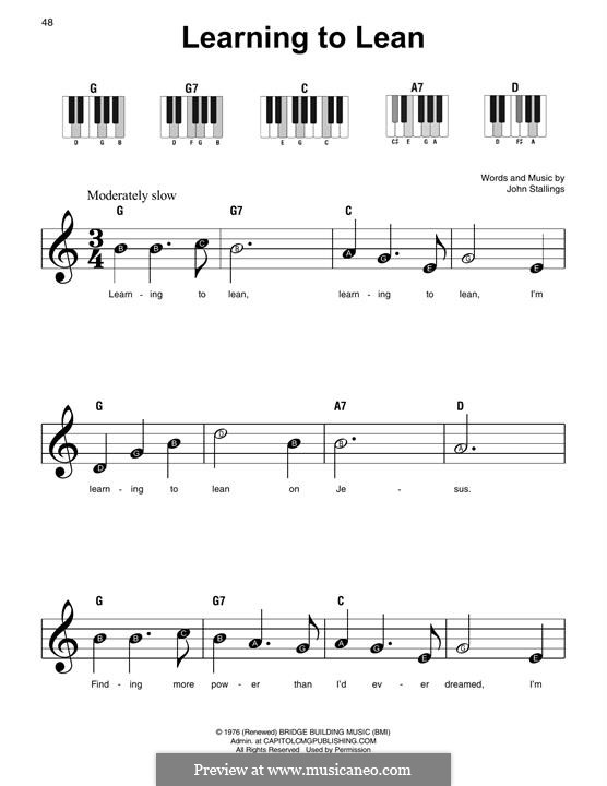 Learning to Lean by J. Stallings - sheet music on MusicaNeo