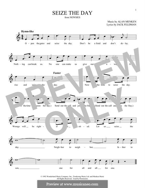 seize-the-day-from-newsies-by-a-menken-sheet-music-on-musicaneo