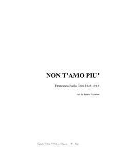 Non T'Amo Più by F.P. Tosti - sheet music on MusicaNeo