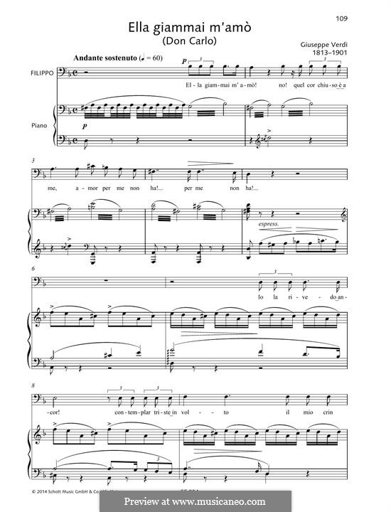 Don Carlos by G. Verdi - sheet music on MusicaNeo