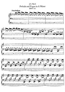 Prelude and Fugue in A minor, BWV 543 – Johann Sebastian Bach