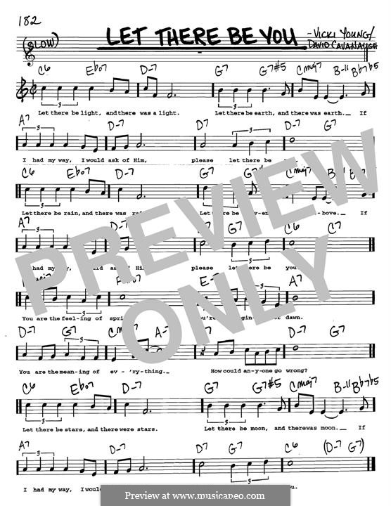 Let There Be You by D. Cavanaugh, V. Young - sheet music on MusicaNeo