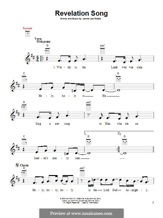 Revelation song - Jennie Lee Riddle Sheet music for Piano (Piano