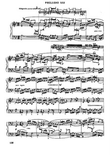 Prelude And Fugue No.21 In B Flat Major, BWV 890 (The Well-Tempered ...