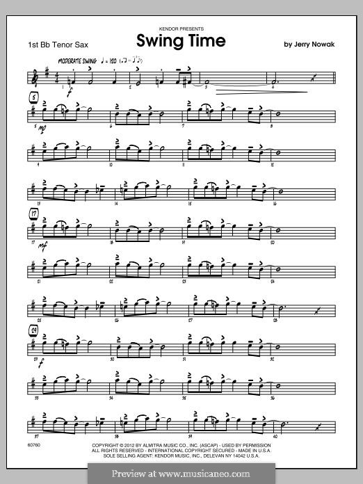 Swing Time by J. Nowak - sheet music on MusicaNeo