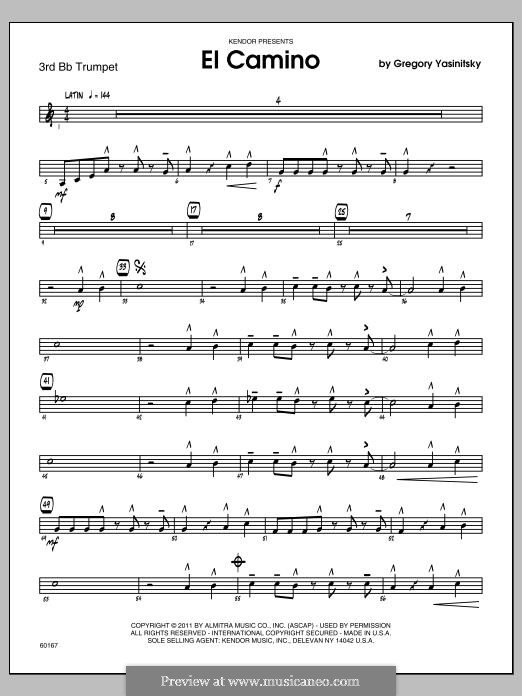 El Camino by G. Yasinitsky - sheet music on MusicaNeo