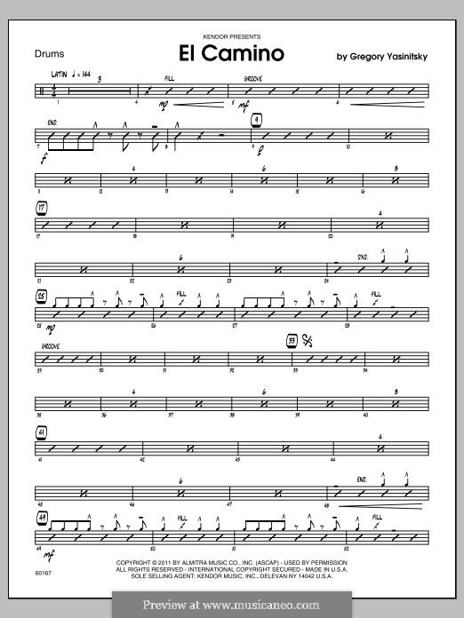 El Camino by G. Yasinitsky - sheet music on MusicaNeo