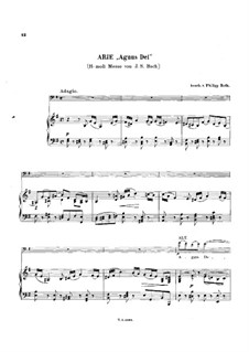 Agnus Dei (Mass In B Minor, BWV 232) By J.S. Bach On MusicaNeo