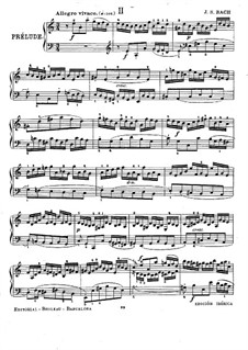 Suite No 2 In A Minor Bwv 807 Six English Suites By J S Bach On Musicaneo