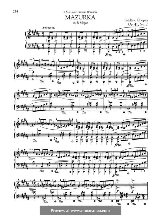 Mazurkas, Op.41 By F. Chopin - Free Download On MusicaNeo