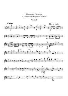 The Secret Marriage by D. Cimarosa - sheet music on MusicaNeo