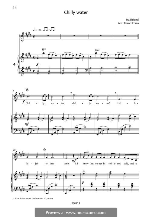 Chilly Water by folklore - sheet music on MusicaNeo