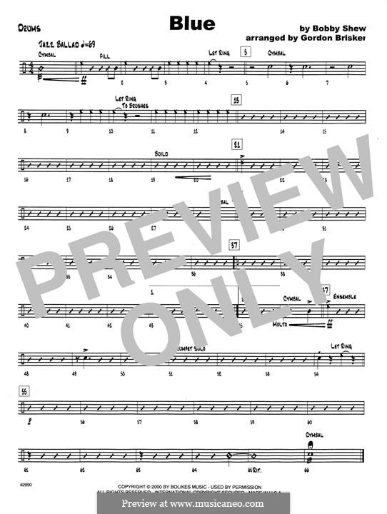 Blue by B. Shew - sheet music on MusicaNeo