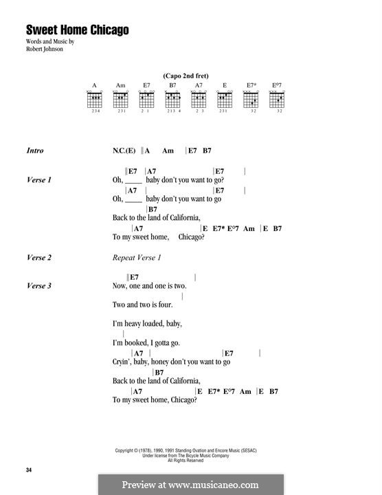 Sweet Home Chicago (Eric Clapton) by R.L. Johnson on MusicaNeo