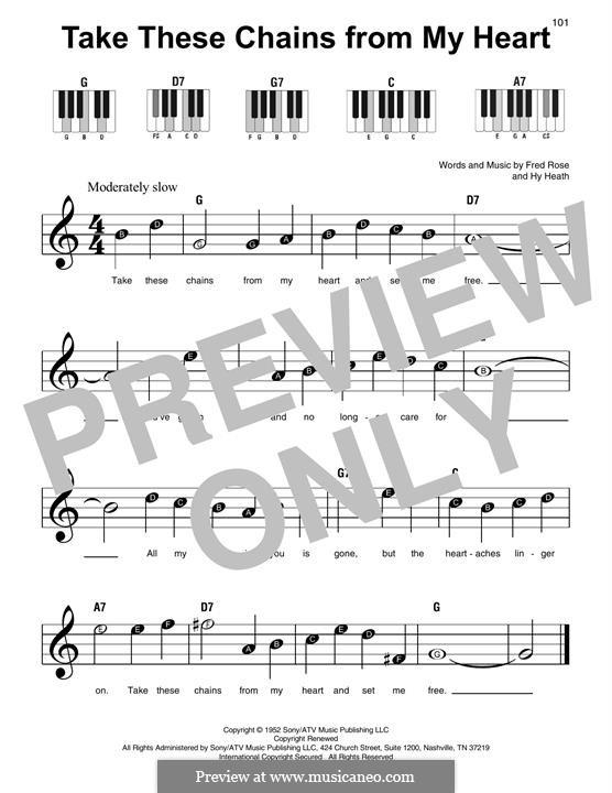 Take These Chains From My Heart By H. Williams - Sheet Music On MusicaNeo