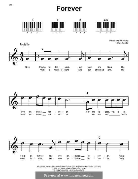 Forever by C. Tomlin - sheet music on MusicaNeo