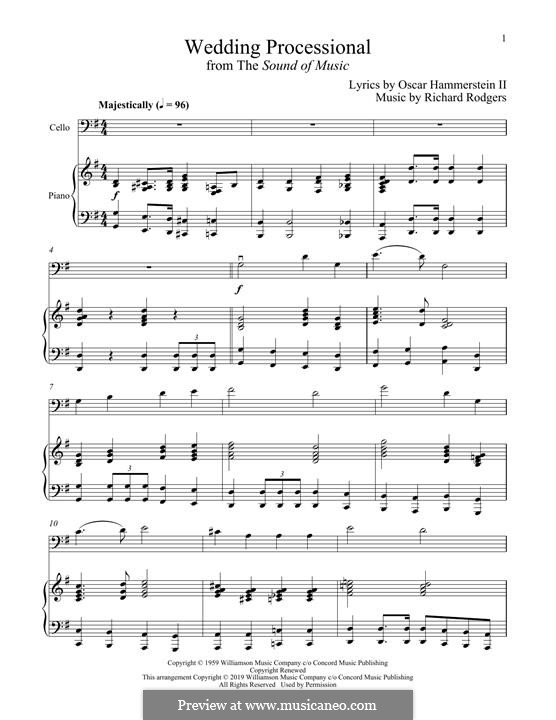 Wedding Processional by R. Rodgers - sheet music on MusicaNeo