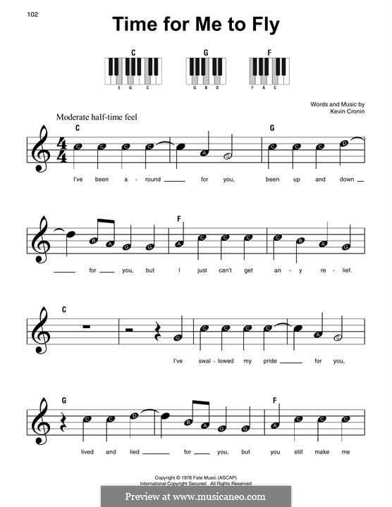 Time for Me to Fly (REO Speedwagon) by K. Cronin - sheet music on MusicaNeo