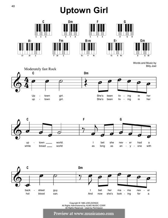 Uptown girl billy joel piano chords - buildingloced