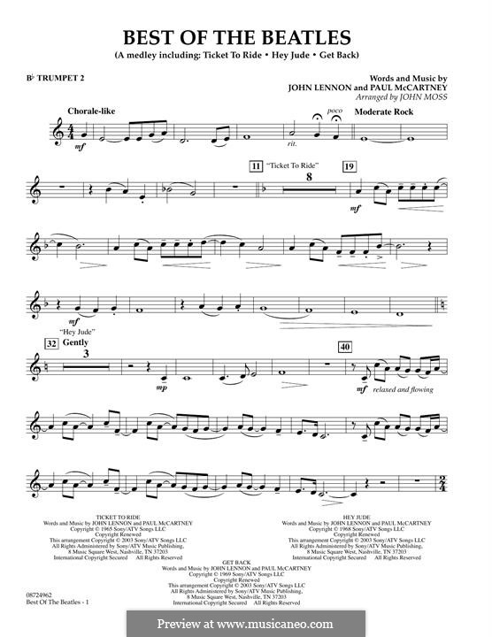 Best of the Beatles by J. Lennon, P. McCartney - sheet music on MusicaNeo