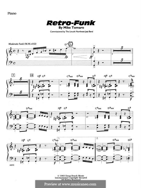 Retro Funk By M Tomaro Sheet Music On Musicaneo 