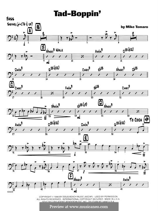 Tad Boppin By M Tomaro Sheet Music On Musicaneo 