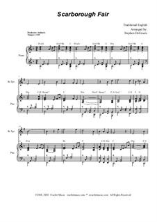 Scarborough fair  Sheet music, Clarinet sheet music, Clarinet music