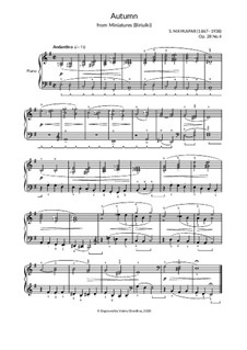 Biriulki Op 28 By S M Maykapar Sheet Music On Musicaneo