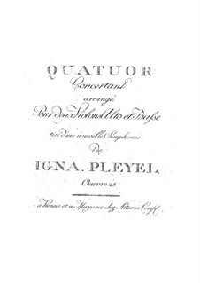 String Quartet In B Flat Major, Op.28 By I. Pleyel On MusicaNeo