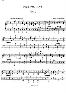 ☆ Rubinstein-Etude No.6 Sheet Music pdf, - Free Score Download ☆