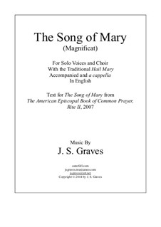 The Song Of Mary (Magnificat) With Hail Mary By J. S. Graves On MusicaNeo