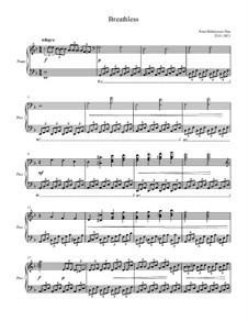 Breathless by Young Piano Composition - sheet music on MusicaNeo