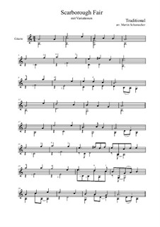Scarborough Fair / Canticle by folklore - sheet music on MusicaNeo