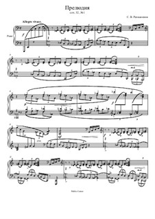 Thirteen Preludes, Op.32 by S. Rachmaninoff - sheet music on MusicaNeo