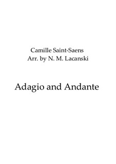 Adagio and Andante by C. Saint-Saëns - sheet music on MusicaNeo