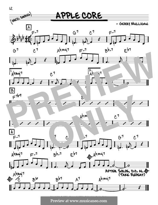 Apple Core by G. Mulligan sheet music on MusicaNeo