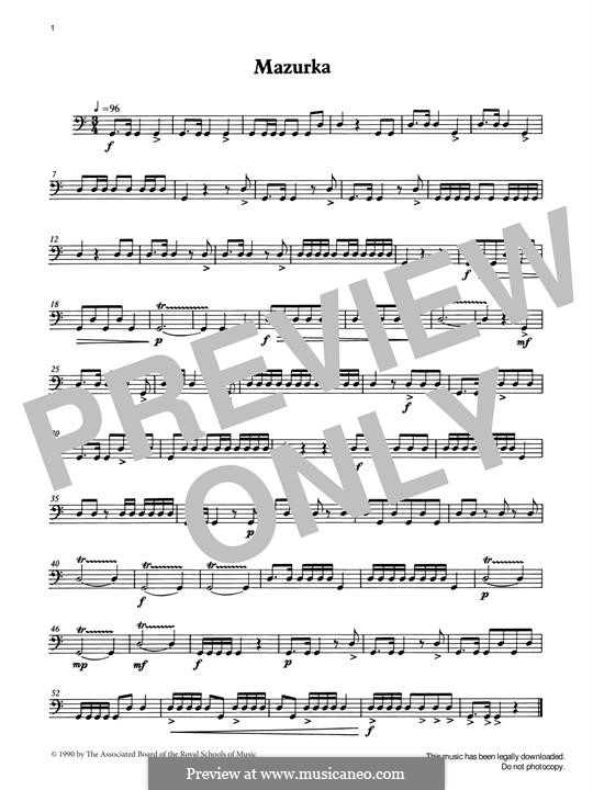 Mazurka by I. Wright - sheet music on MusicaNeo