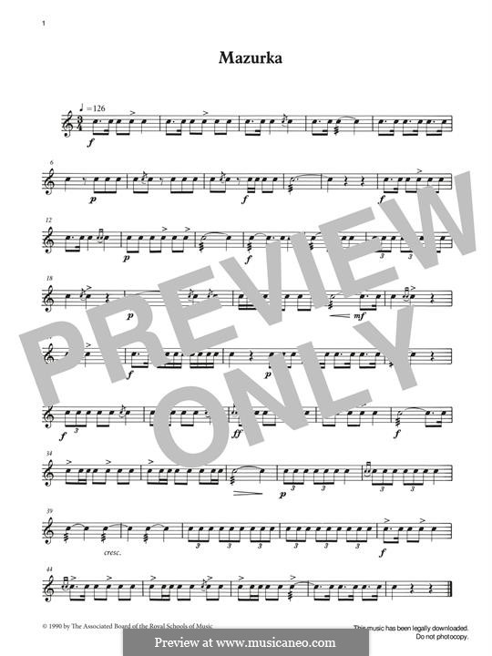 Mazurka by I. Wright - sheet music on MusicaNeo