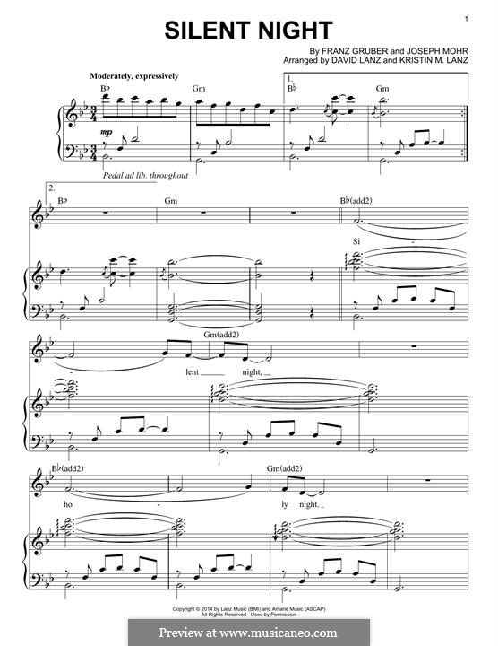 Silent Night by K. Amarie - sheet music on MusicaNeo