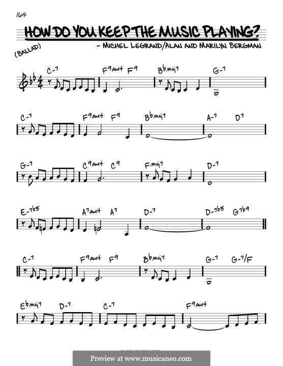 How Do You Keep the Music Playing? by M. Legrand - sheet music on MusicaNeo