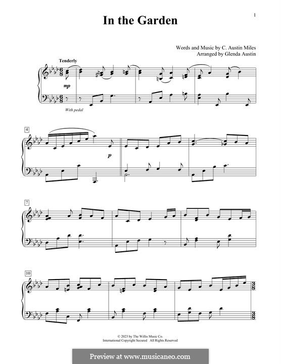 In The Garden By Ca Miles Sheet Music On Musicaneo 1313