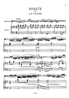 Sonata In B Flat Major By J.B. Tillière - Sheet Music On MusicaNeo