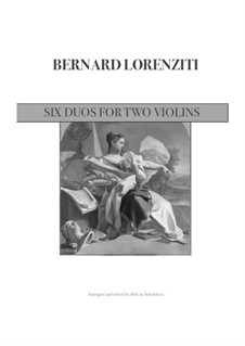 6 Duos By B. Lorenziti - Sheet Music On MusicaNeo