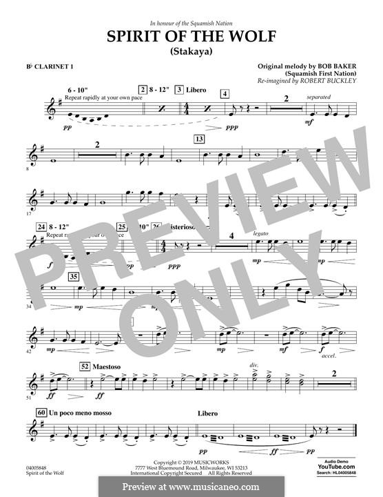 Spirit Of The Wolf (Stakaya) By B. Baker - Sheet Music On MusicaNeo