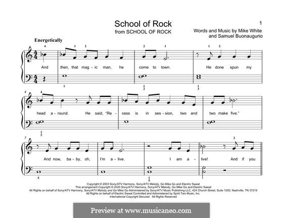 School Of Rock (from School Of Rock: The Musical) By M. White, S. James ...