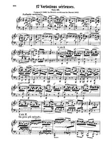 Variations Serieuses, Op.54 By F. Mendelssohn-Bartholdy On MusicaNeo