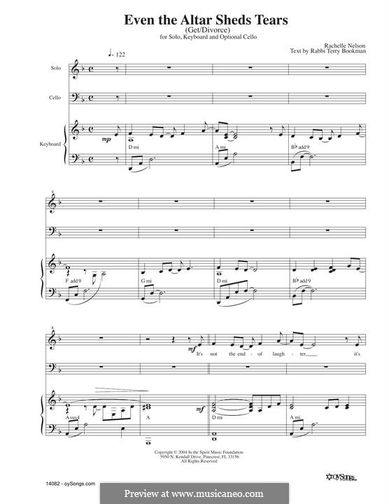 Even The Altar Sheds Tears by R. Nelson - sheet music on MusicaNeo