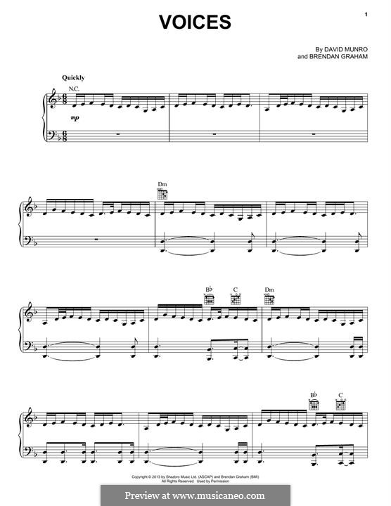 Voices (Celtic Thunder) by B. Graham - sheet music on MusicaNeo