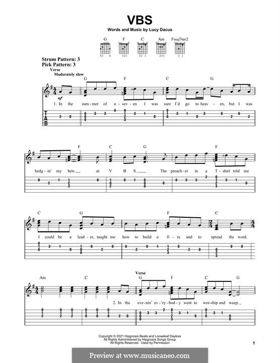 VBS by L. Dacus - sheet music on MusicaNeo